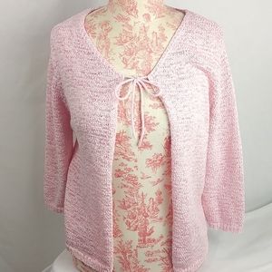 Northern Reflections pink sweater/wrap.